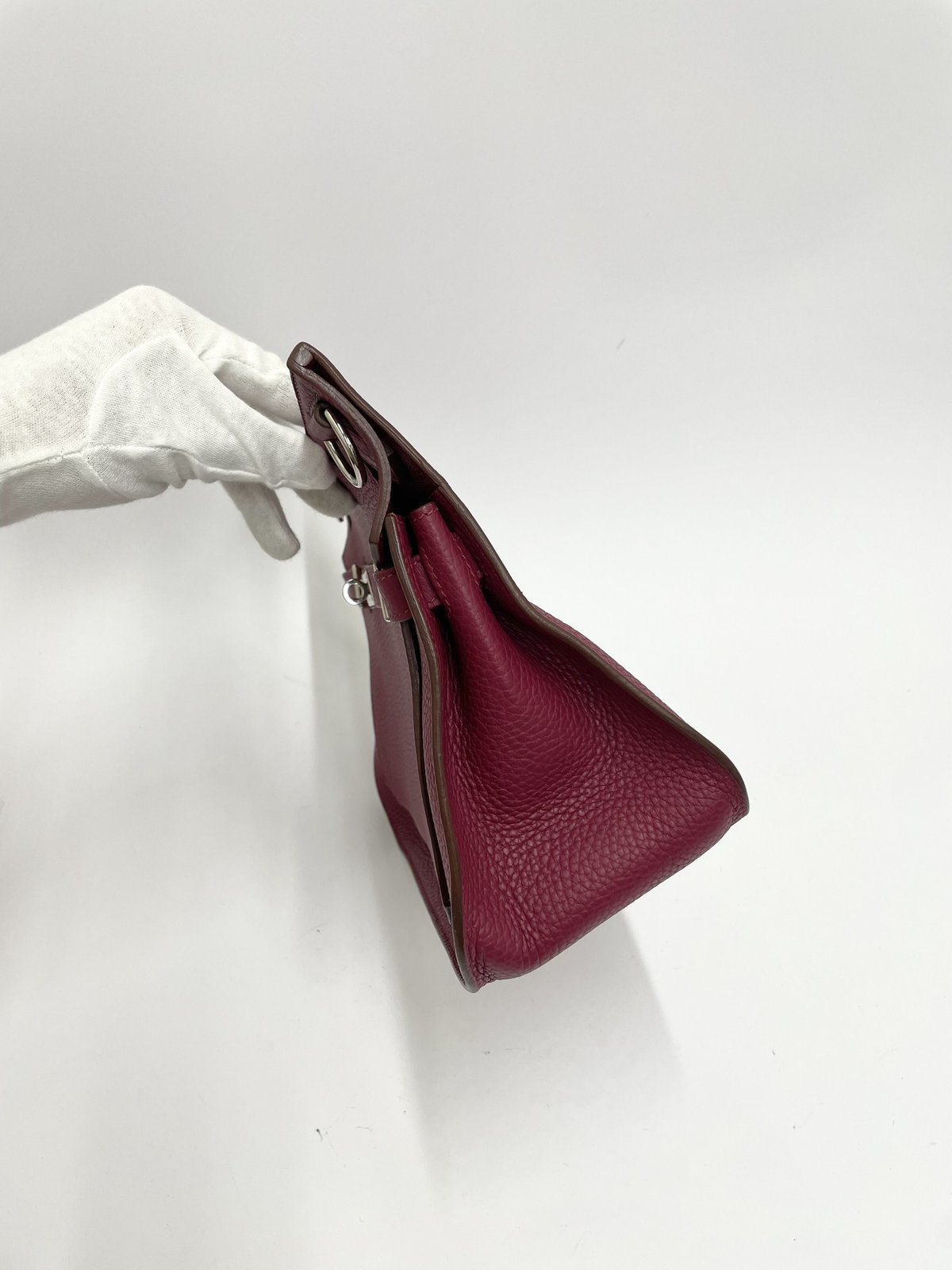 エルメス ジプシエール28 ルビー／シルバー金具 ⬜︎N刻印 トリヨン