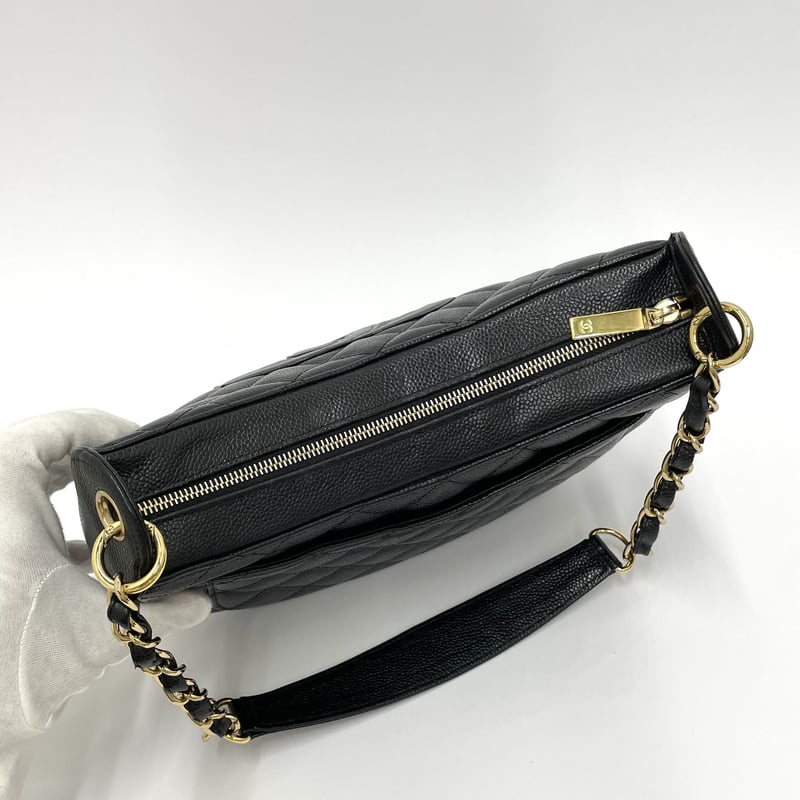 CHANEL キャビアスキン チェーンショルダーバッグ 9番台 | AMONA VINTAGE