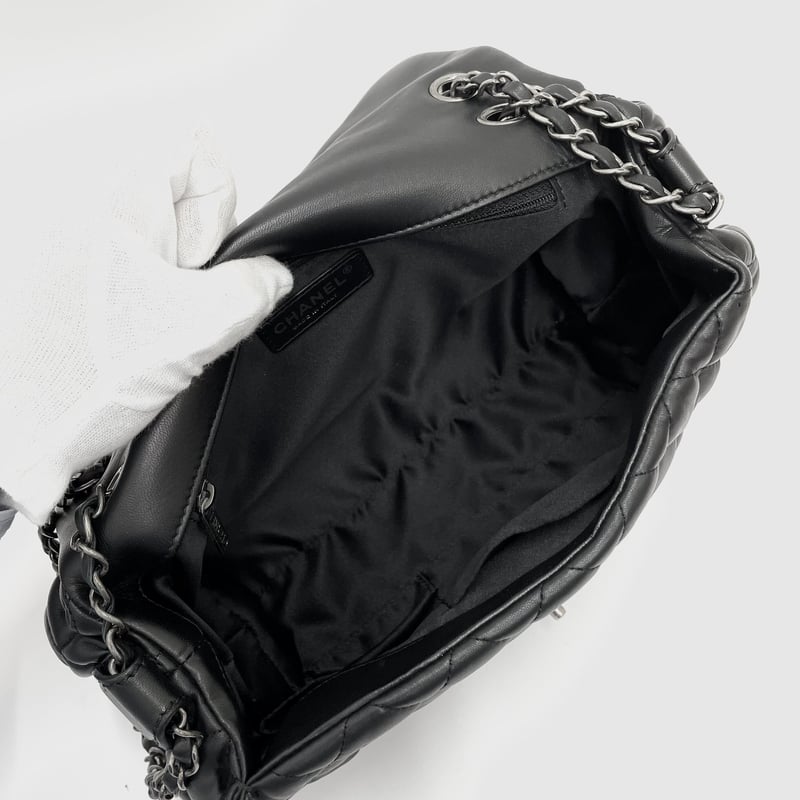 シャネル マトラッセ ラムスキン ショルダーバッグ CHANEL ラムスキン マトラッセ チェーンショルダーバッグ 18番台
