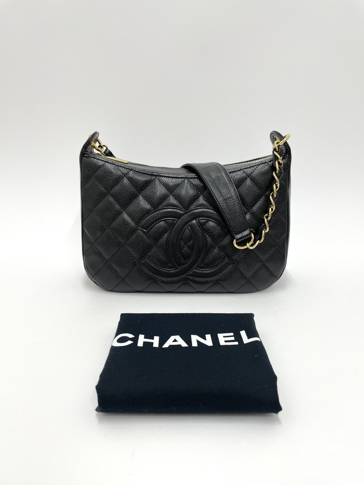 CHANEL キャビアスキン チェーンショルダーバッグ 9番台 | AMONA VINTAGE