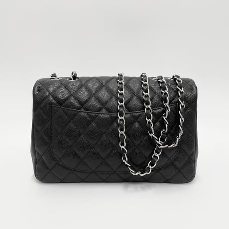 CHANEL キャビアスキン マトラッセ Jumbo チェーンショルダーバッグ 12番台