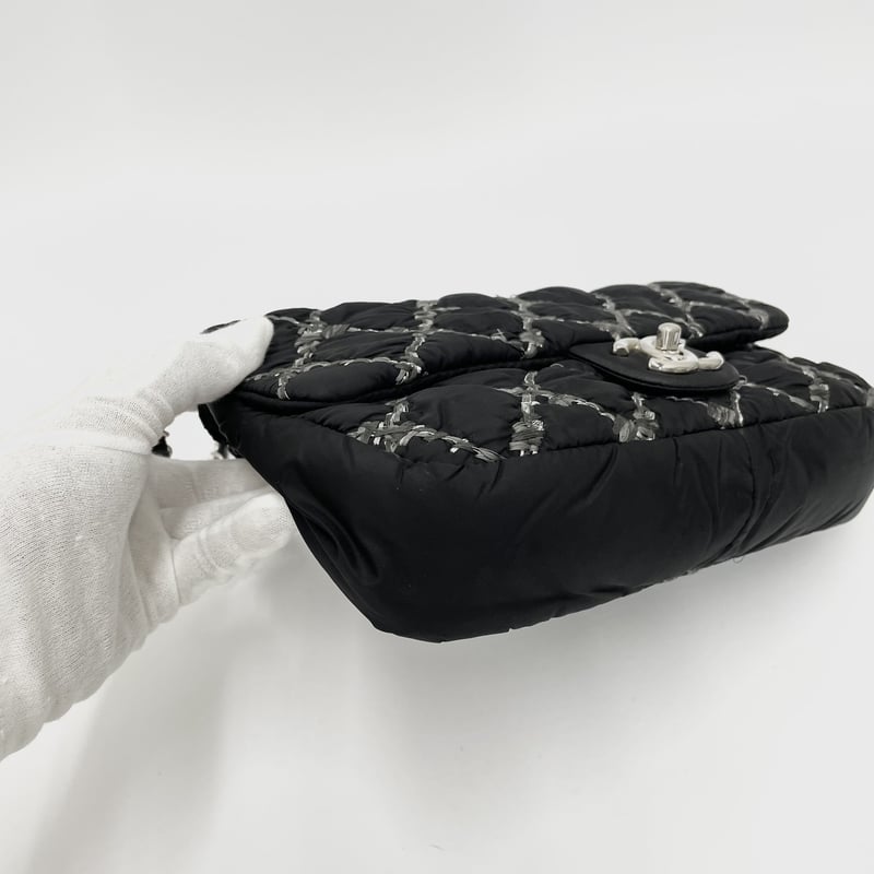 CHANEL マトラッセ ナイロン パリビザンス チェーンショルダーバッグ