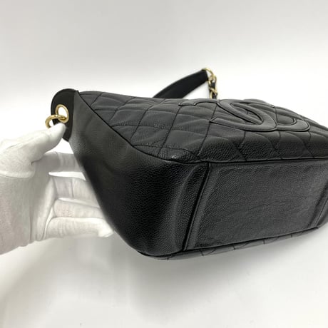 CHANEL キャビアスキン チェーンショルダーバッグ 9番台