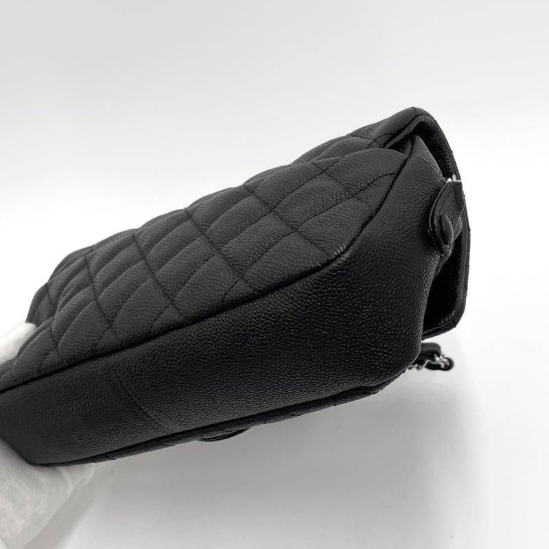 シャネル　マトラッセ　キャビアスキン　ショルダーバッグ17CM CHANEL キャビアスキン マトラッセ ジップチェーンショルダー