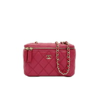 CHANEL キャビスキン バニティ チェーンショルダーバッグ 30番台