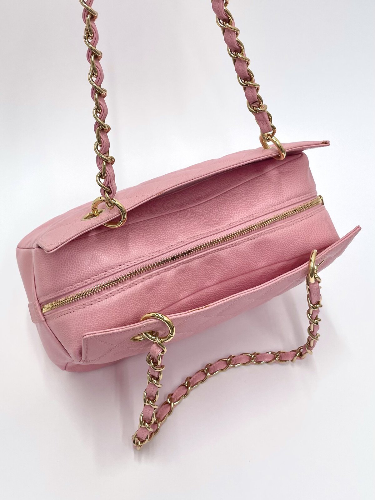 CHANEL キャビアスキン チェーンショルダー バッグ 9番台 | AMONA VINTAGE