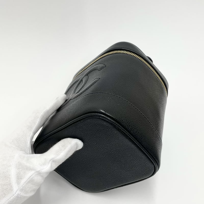 CHANEL キャビアスキン ココマーク バニティバッグ 7番台 | AMONA VINTAGE