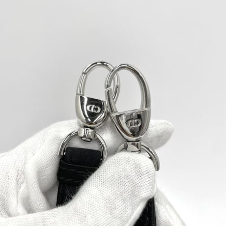 CHRISTIAN DIOR レディディオール ミニ M0500PRTC サテン/ビーズ ブラック ハンドバッグ