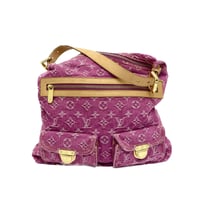 LOUIS VUITTON バギー GM モノグラムデニム フューシャ ピンク 2WAYショルダーバッグ M95210