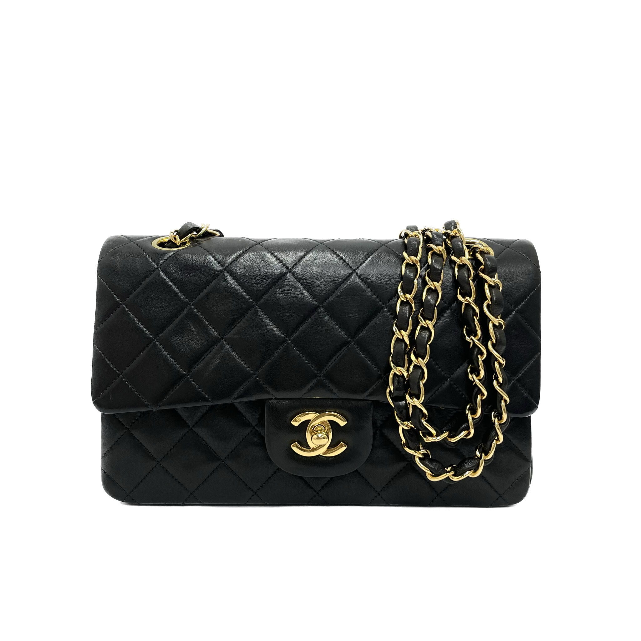 CHANEL シャネル マトラッセ ラムスキン チェーン ショルダー バッグ CHANEL ラムスキン マトラッセ23 Wフラップ チェーンショルダーバッグ