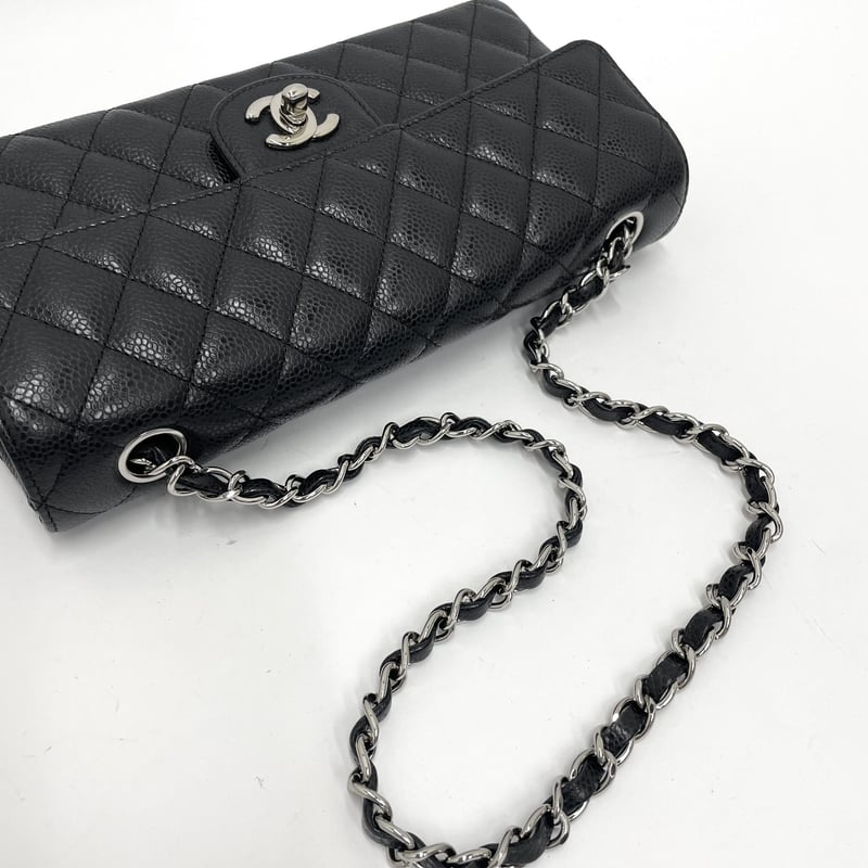 CHANEL キャビアスキン イーストウェスト チェーンショルダーバッグ