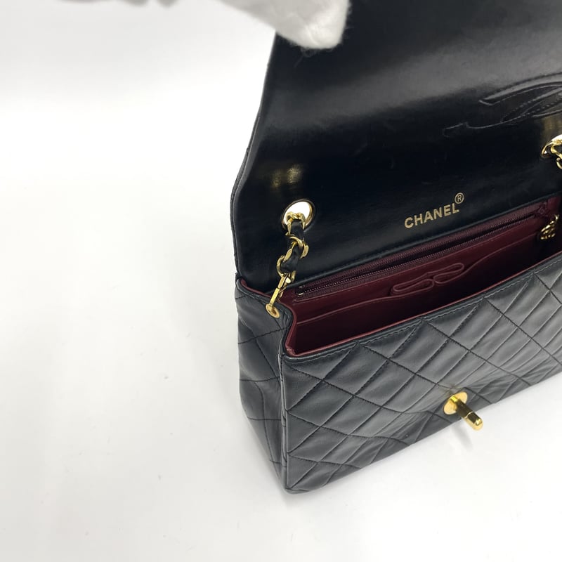 CHANEL ミニマトラッセ ラムスキン シングルフラップ シングルチェーン
