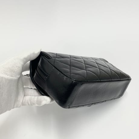 CHANEL  ヴィンテージ風レザー チェーンショルダーバッグ  マトラッセ 19番台