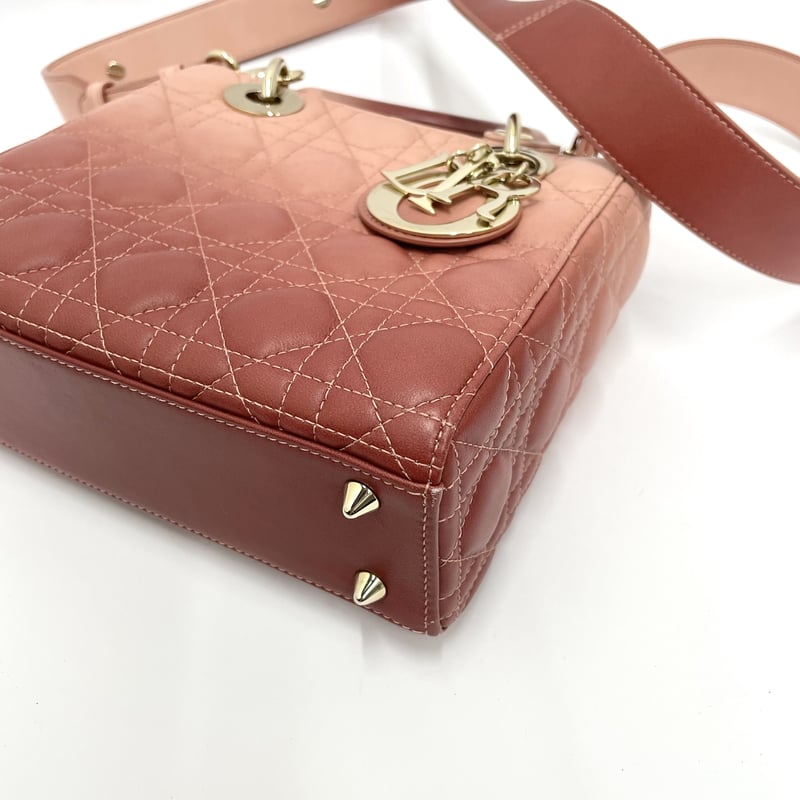 CHRISTIAN DIOR レディディオール ミディアム カナージュ レザー