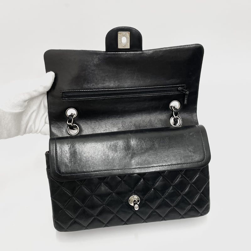 CHANEL ラムスキン マトラッセ25 Wフラップ チェーンショルダー CHANEL ラムスキン マトラッセ25 Wフラップ チェーンショルダー