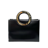 CELINE ボックススカーフ ヴィンテージ サークルロゴ ハンドバッグ