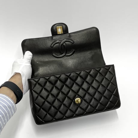 CHANEL 親子バッグ マトラッセハンドバッグ ラムスキン 2番台