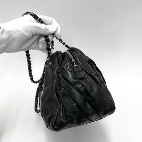 CHANEL カーフスキン チェーンショルダーバッグ 14番台