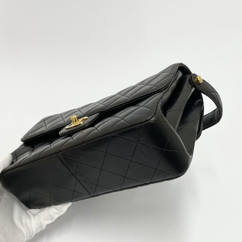 美品★　シャネル　Wフェイス　マトラッセ　ラムスキン　ショルダーバッグ　4番台 CHANEL ラムスキン ダブルフェース マトラッセ ショルダーバッグ