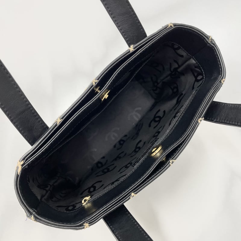 CHANEL カーフスキン ワイルドステッチ ハンドバッグ 7番台 | AMONA