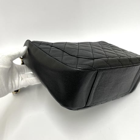 CHANEL キャビアスキン チェーンショルダーバッグ 9番台