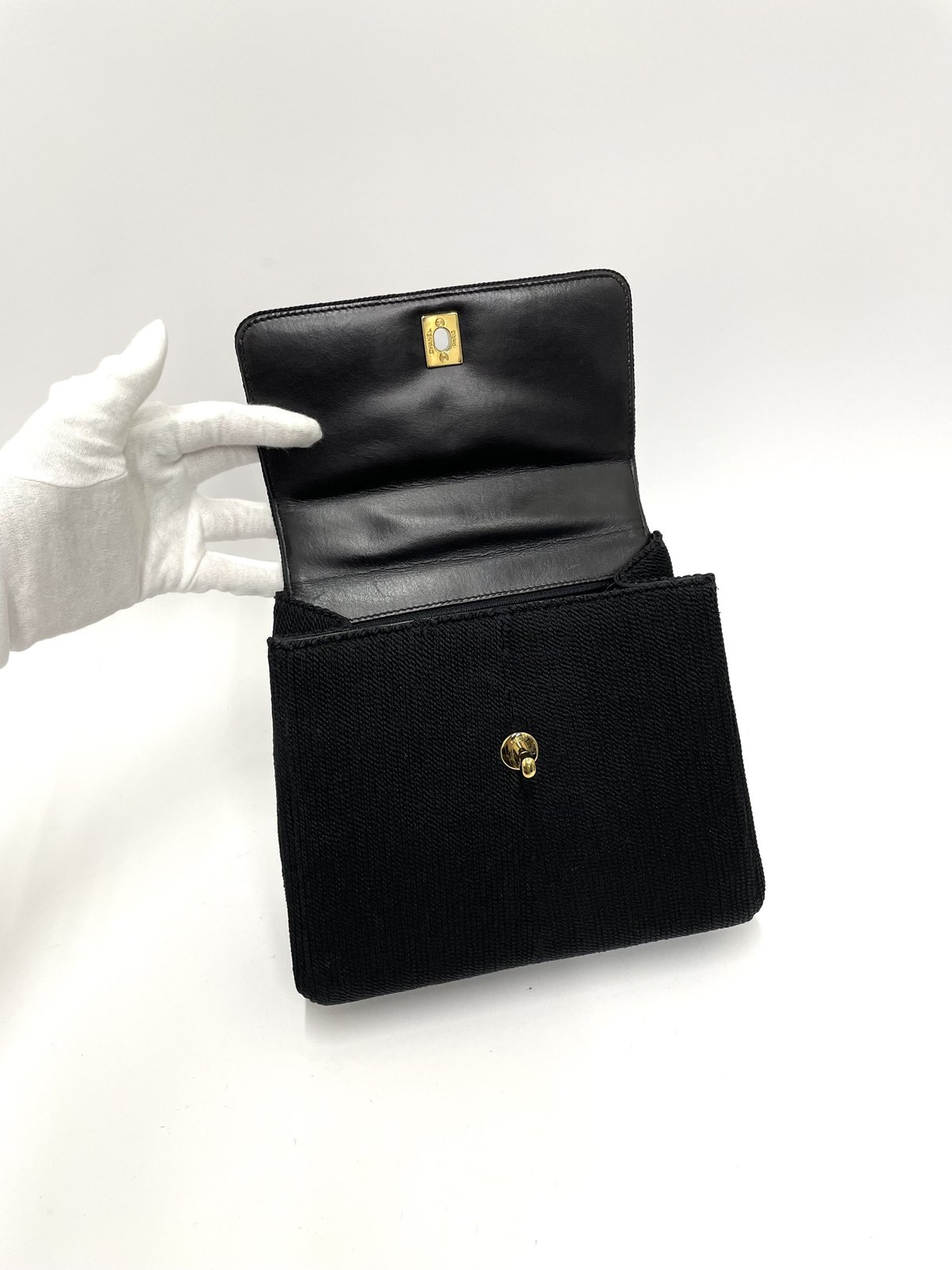 CHANEL シルクロープ ヴィンテージ ココ フラップ ショルダーバッグ 