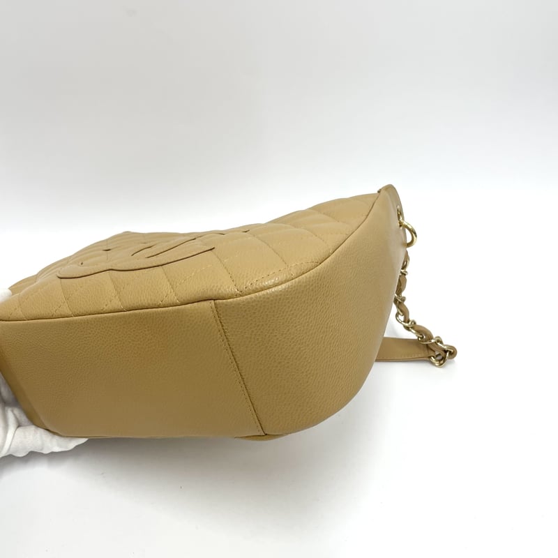 CHANEL キャビスキン ビッグココ マトラッセ ショルダーバッグ