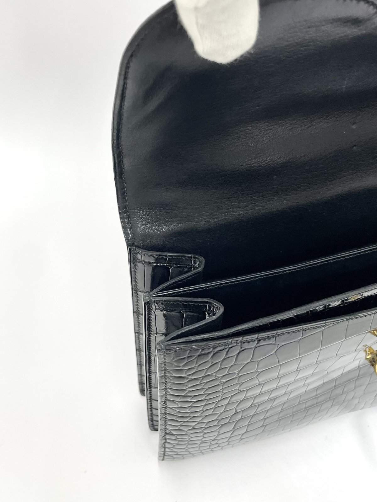 HERMES クロコダイル VASCO ヴィンテージ ハンドバッグ ○E刻印 