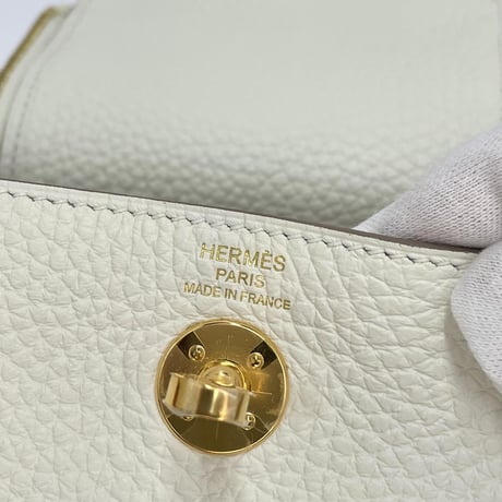 HERMES 新品 ミニリンディ マッシュルーム/ゴールド金具 U刻印 トリヨンクレマンス