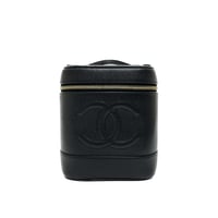 CHANEL キャビアスキン ココマーク バニティバッグ 7番台