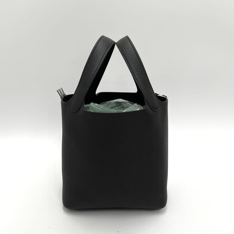 ピーマンピコpm ホースB×ブラック HERMES ピコタン ロック PM トリヨンクレマンス ブラック