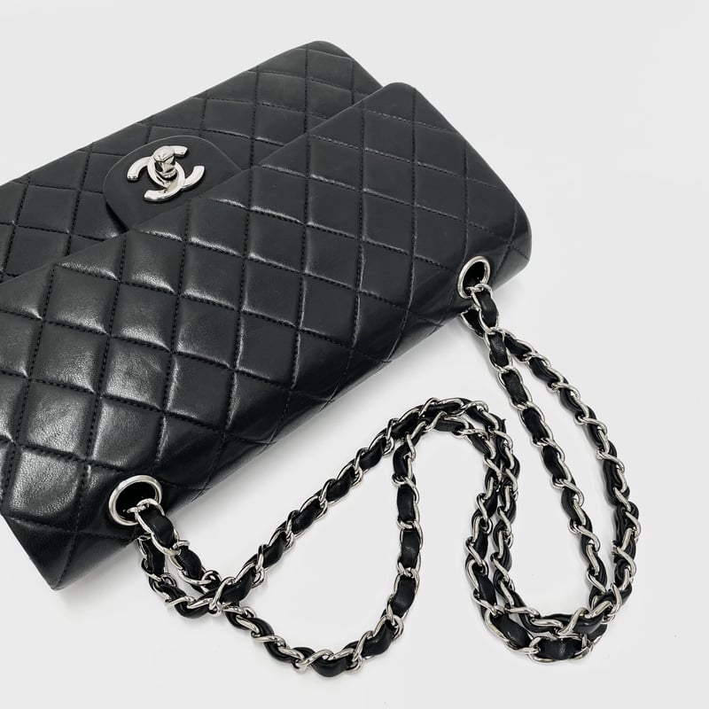 CHANEL ラムスキン マトラッセ25 Wフラップ チェーンショルダー CHANEL ラムスキン マトラッセ25 Wフラップ チェーンショルダー
