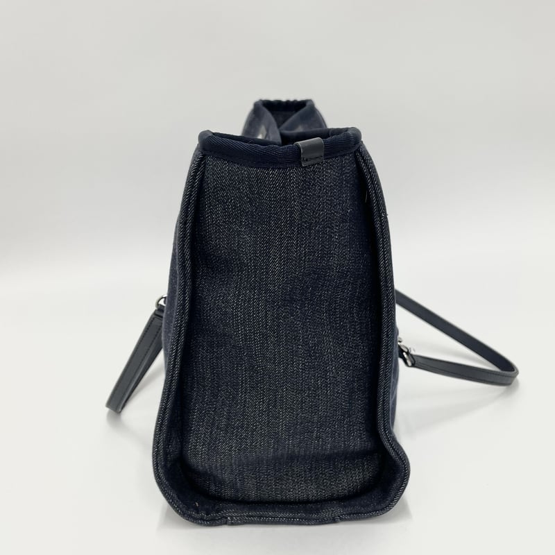 シャネル ドーヴィル チェーンショルダーバッグ デニム ネイビー トート シャネル CHANEL ドーヴィル トートバッグ デニム ネイビー
