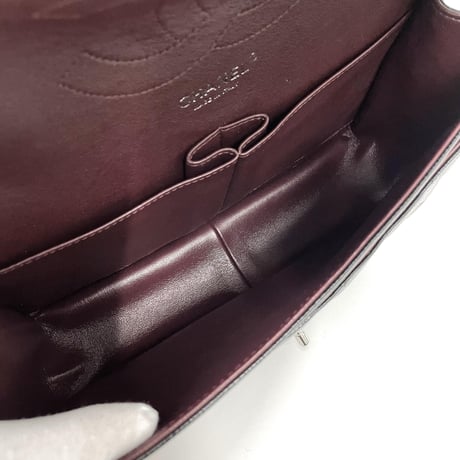 CHANEL マトラッセ キャビアスキンCF30 ダブルフラップ ダブルチェーン ショルダーバッグ 19番台