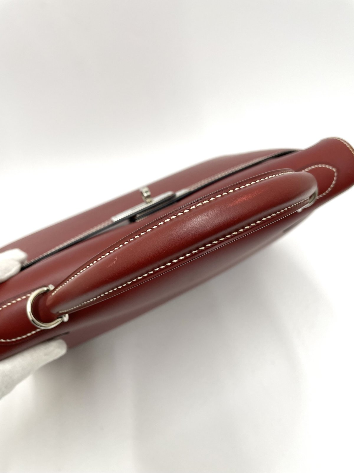 m*e様 ケリーバングル ルージュアッシュ シルバー エルメス HERMES エルメス ケリーエラン ルージュアッシュ マダム シルバー金具