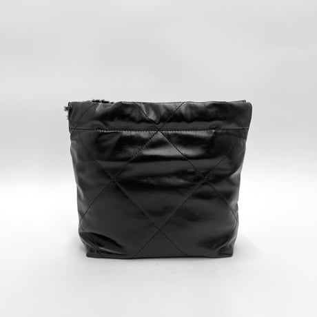 CHANEL 新品未使用  MINI 22 BAG ハンドバッグ/ショルダーバッグ ブラック/シルバー ICチープ ランダム番台