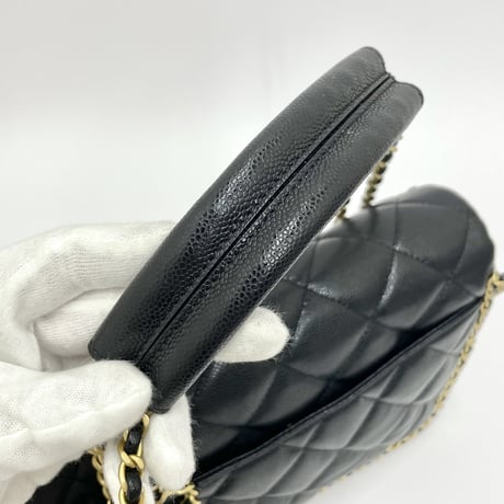 CHANEL キャビスキン マトラッセ コインチェーン ショルダーバッグ ICチープランダム番台