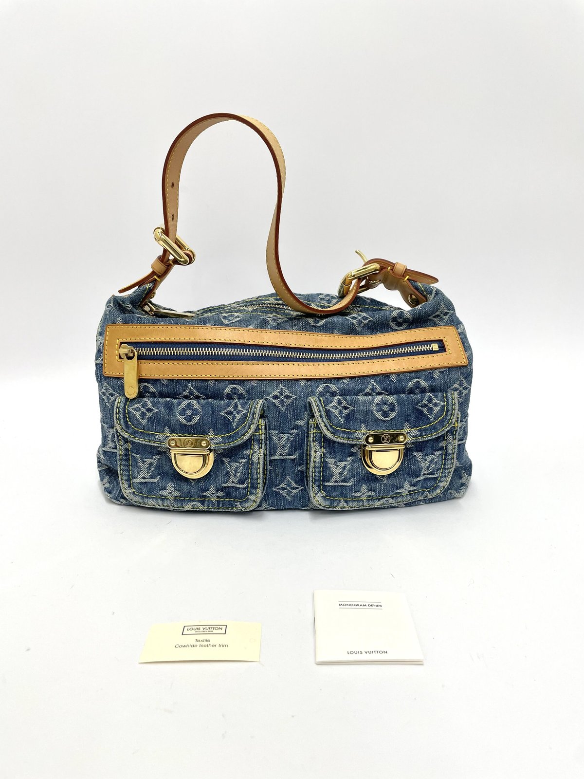 LOUIS VUITTON バギーPM ショルダーバッグ モノグラムデニム LOUIS VUITTON バギーPM ショルダーバッグ モノグラムデニム