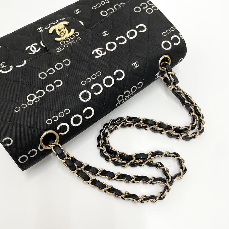 CHANEL 1 チェーンショルダーバッグ マトラッセ ココマーク Wフラップ CHANEL COCO マトラッセ Wフラップ チェーンショルダーバッグ 7番台