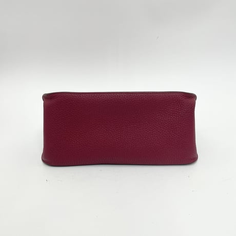 エルメス ジプシエール28  ルビー／シルバー金具 ⬜︎N刻印 トリヨンクレマンス