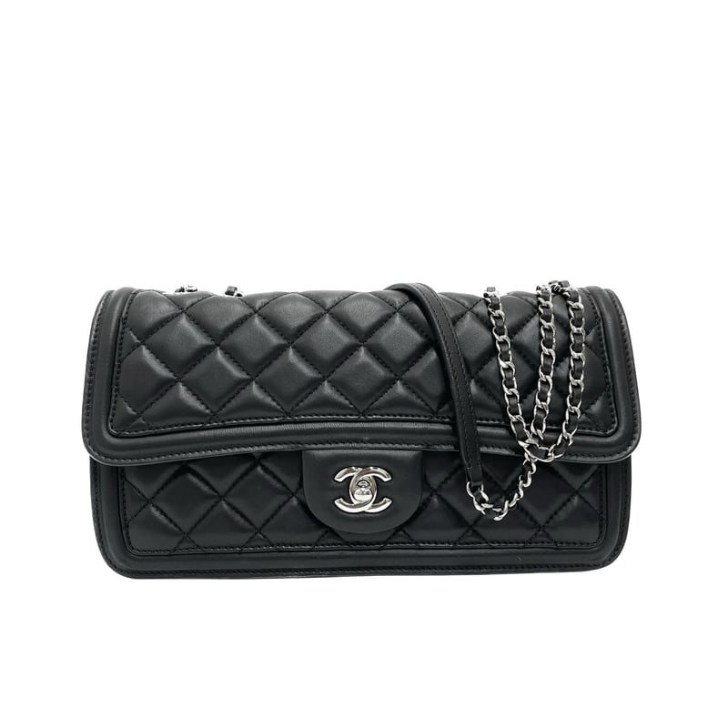シャネル マトラッセ ラムスキン ショルダーバッグ CHANEL ラムスキン クロスボディー マトラッセ チェーン