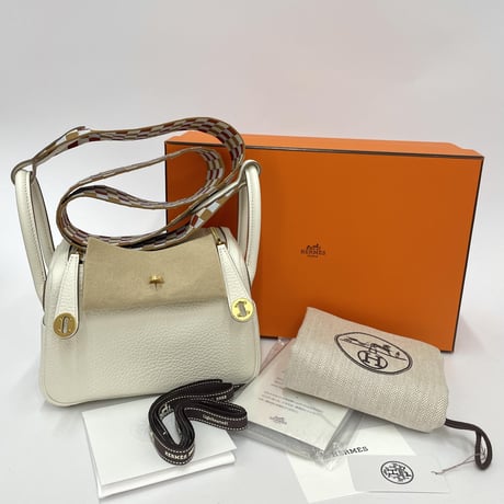 HERMES 新品 ミニリンディ マッシュルーム/ゴールド金具 U刻印 トリヨンクレマンス