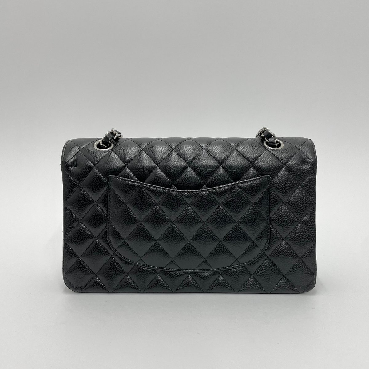 CHANEL マトラッセWフラップチェーンショルダーバッグ キャビアスキン