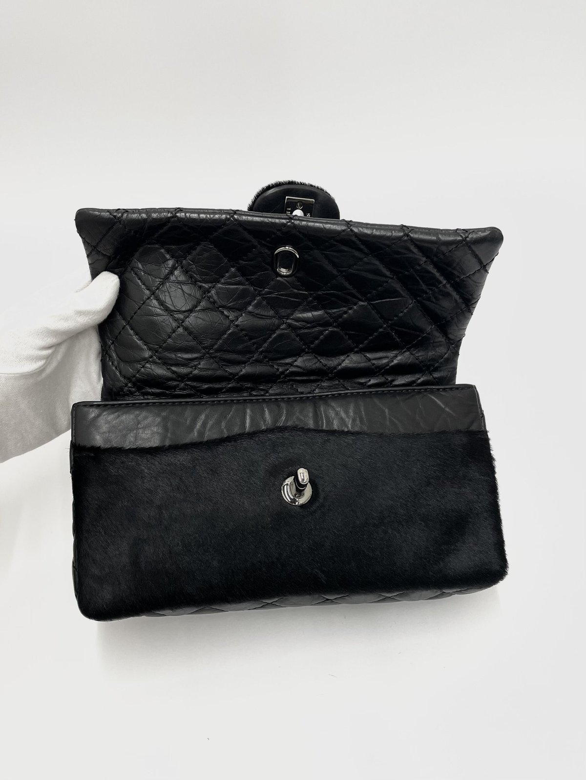 CHANEL 希少美品 マトラッセ Wフラップ チェーンショルダーバッグ