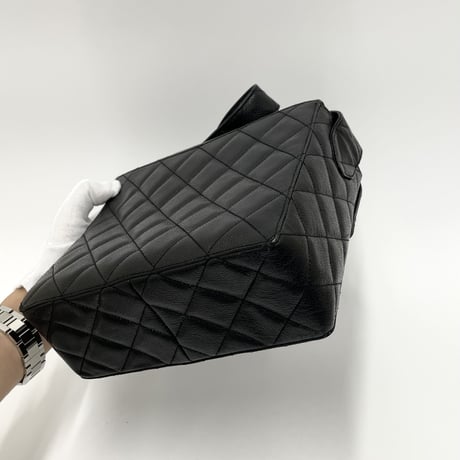 CHANEL キャビアスキン マトラッセ ミラーバニティ ショルダーバッグ 4番台