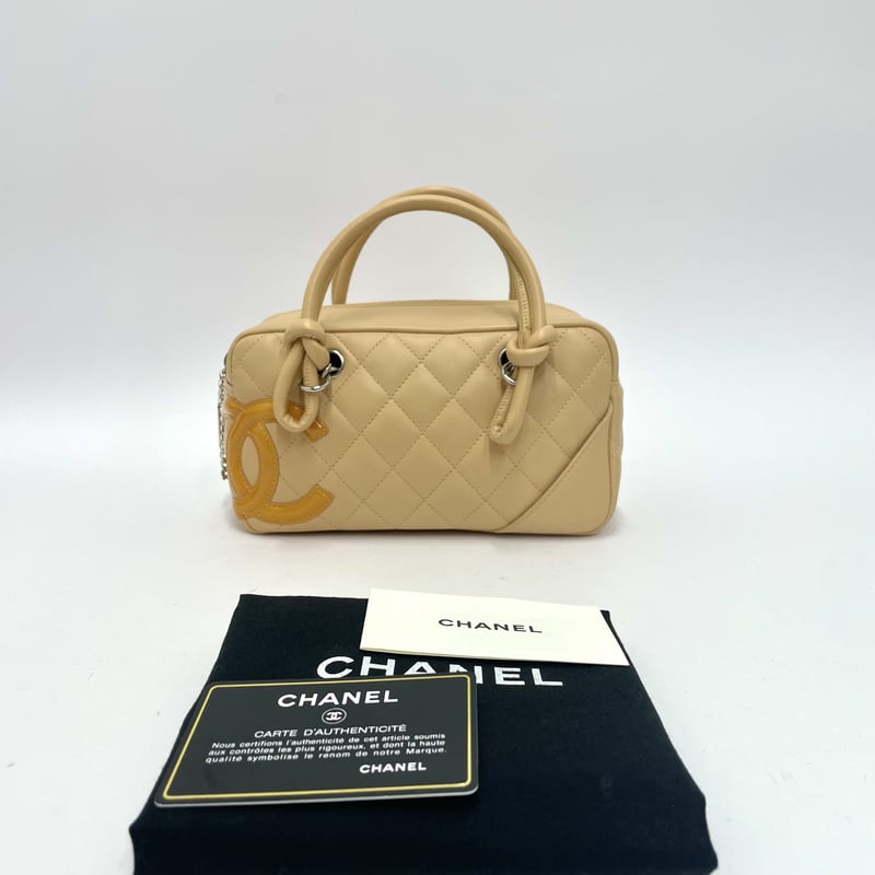 CHANEL カンボンライン ミニ ボーリングバッグ ハンドバッグ CHANEL カンボンライン ミニ ボーリングバッグ ハンドバッグ