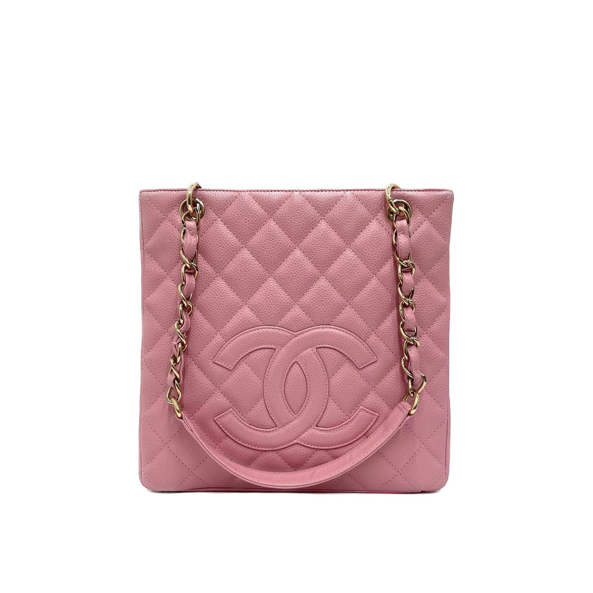 CHANEL マトラッセ キャビアスキン PST チェーン トートバッグ