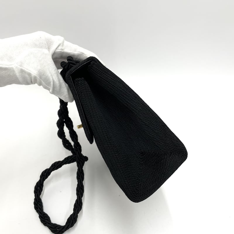 CHANEL シルクロープ ヴィンテージ ココ フラップ ショルダーバッグ 