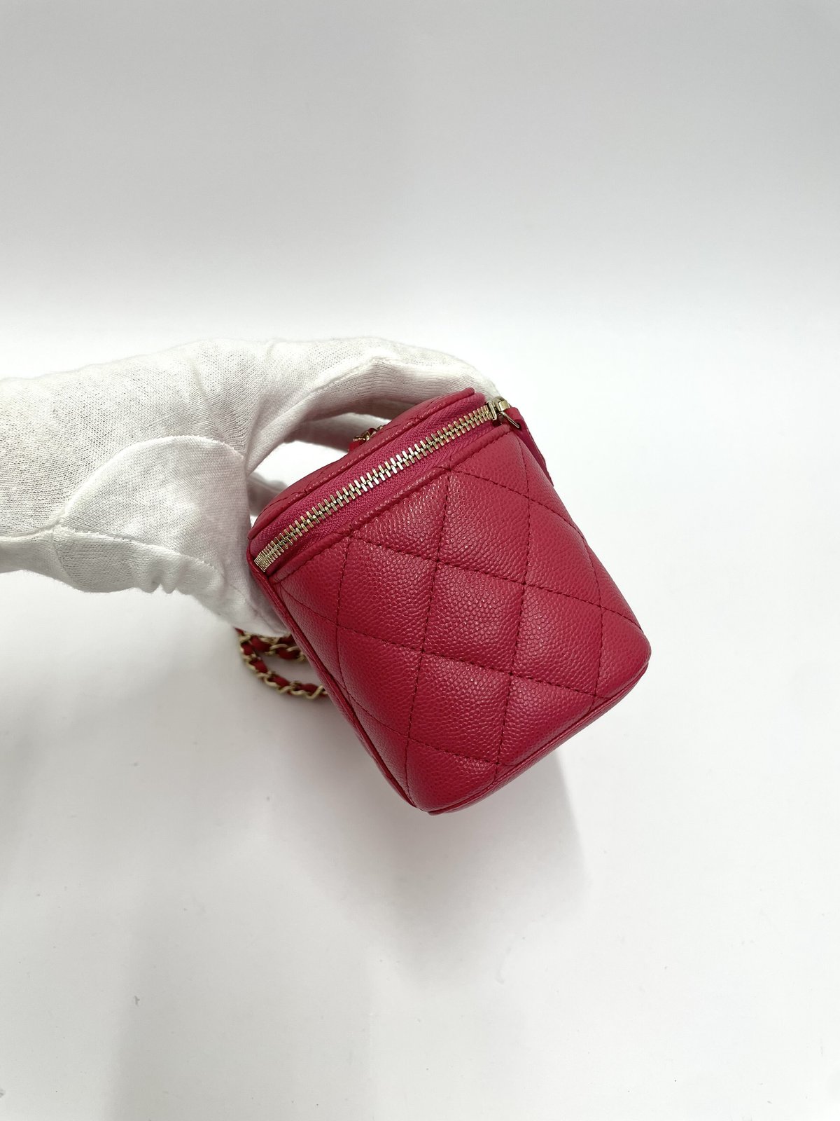 CHANEL キャビスキン バニティ チェーンショルダーバッグ 30番台