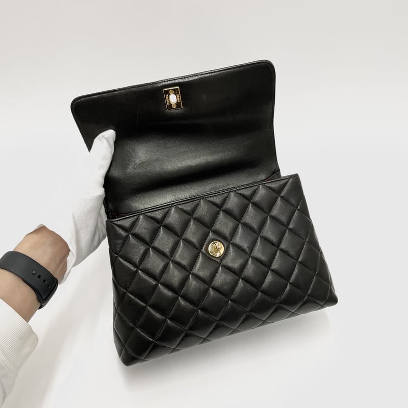 CHANEL ラムスキン ミニCOCOハンドル ハンドバッグ 4番台 CHANEL ラムスキン ミニCOCOハンドル ハンドバッグ 4番台